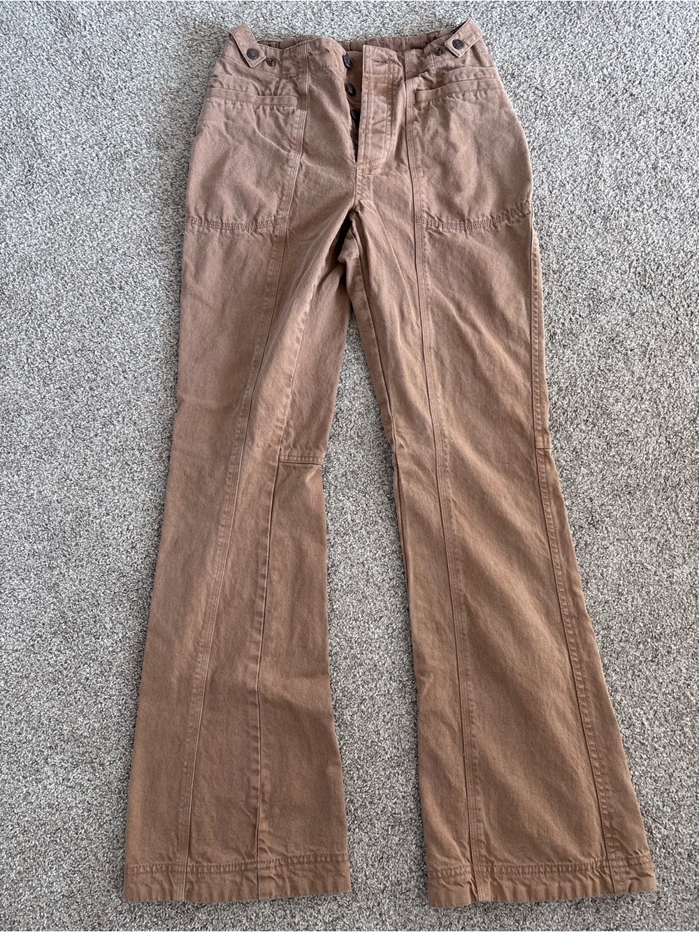 Free People Venus Bootcut Pant Tannin Size 2